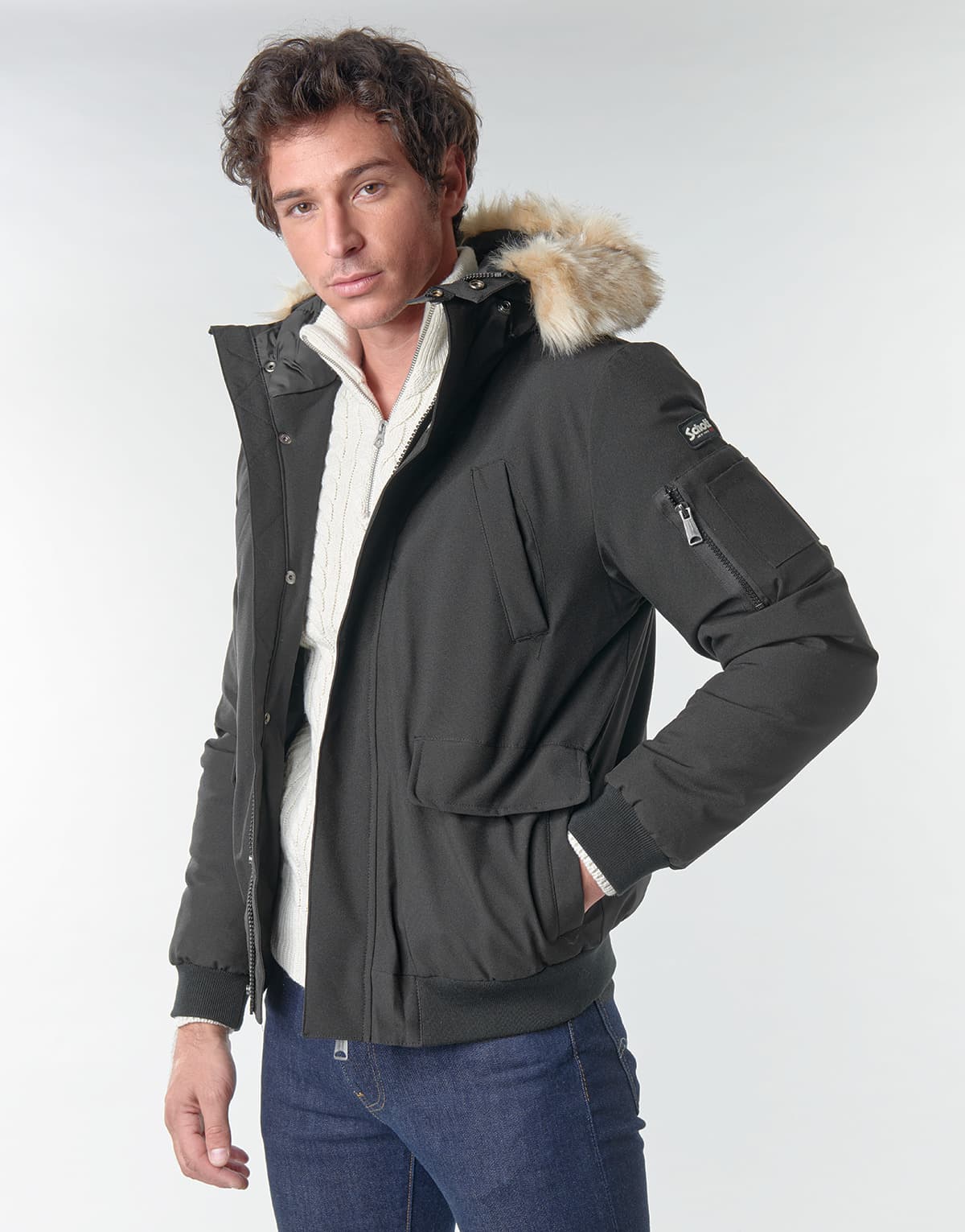 Men's Parkas Schott Black
