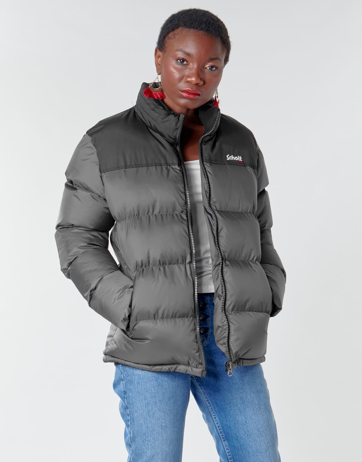 Men's Jackets Schott Gray