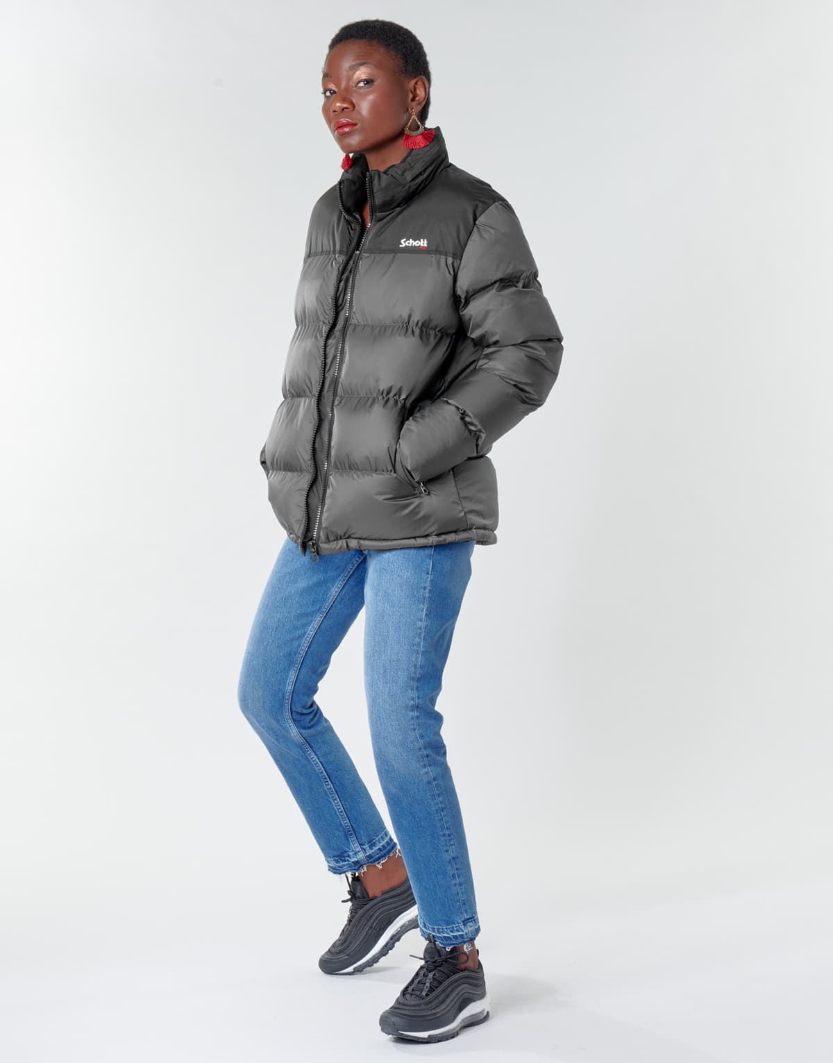 Men's Jackets Schott Gray