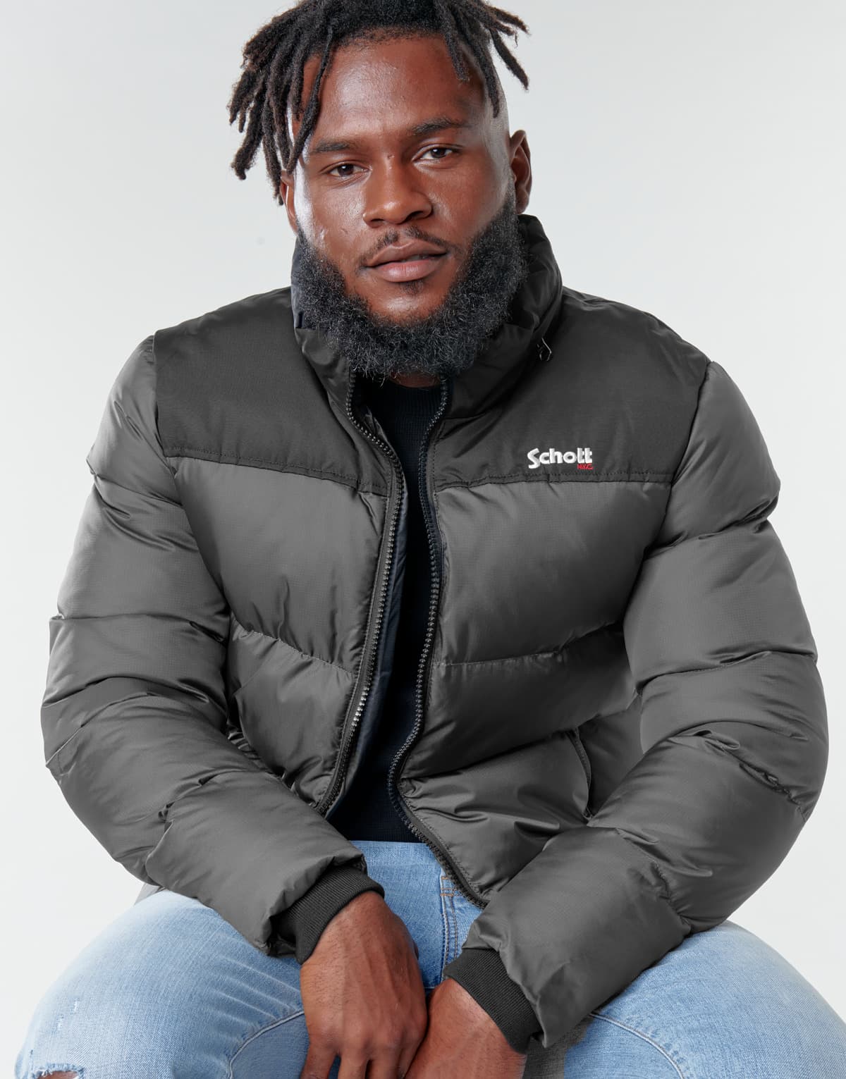 Men's Jackets Schott Gray