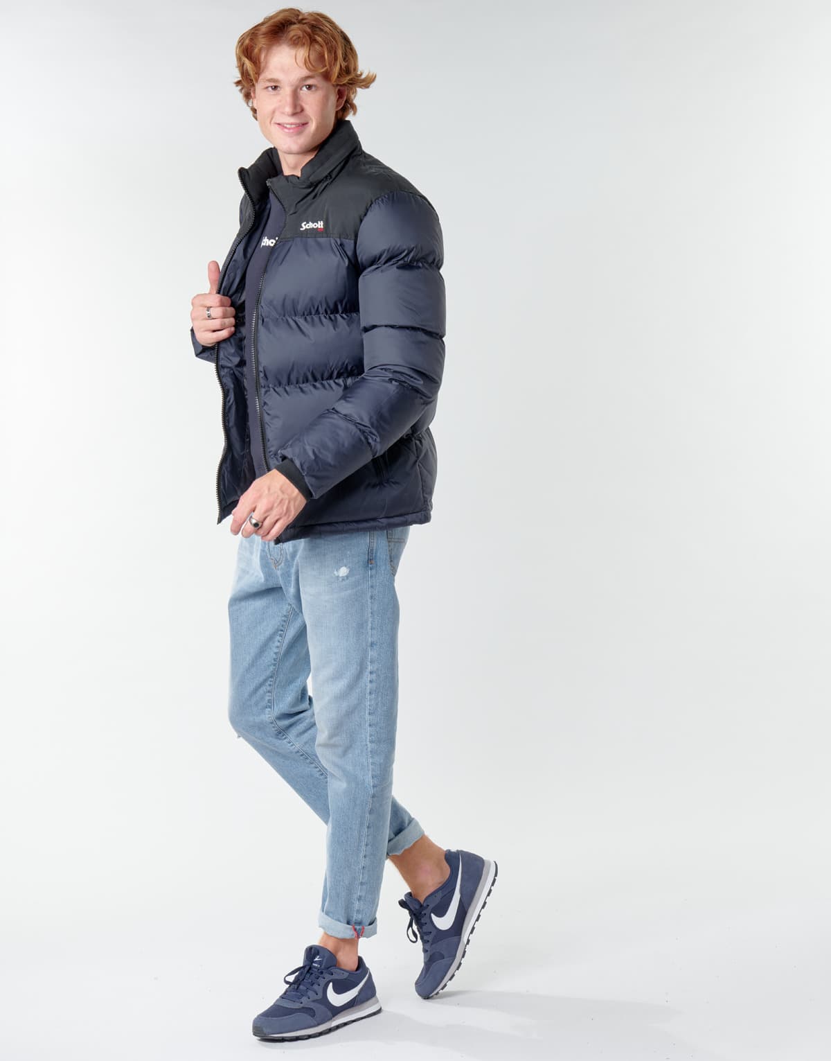 Men's Jackets Schott Blue