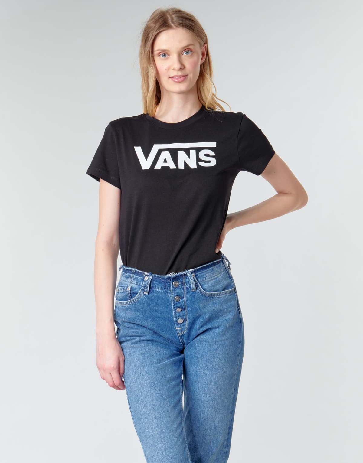 Women's T-Shirts Vans Black