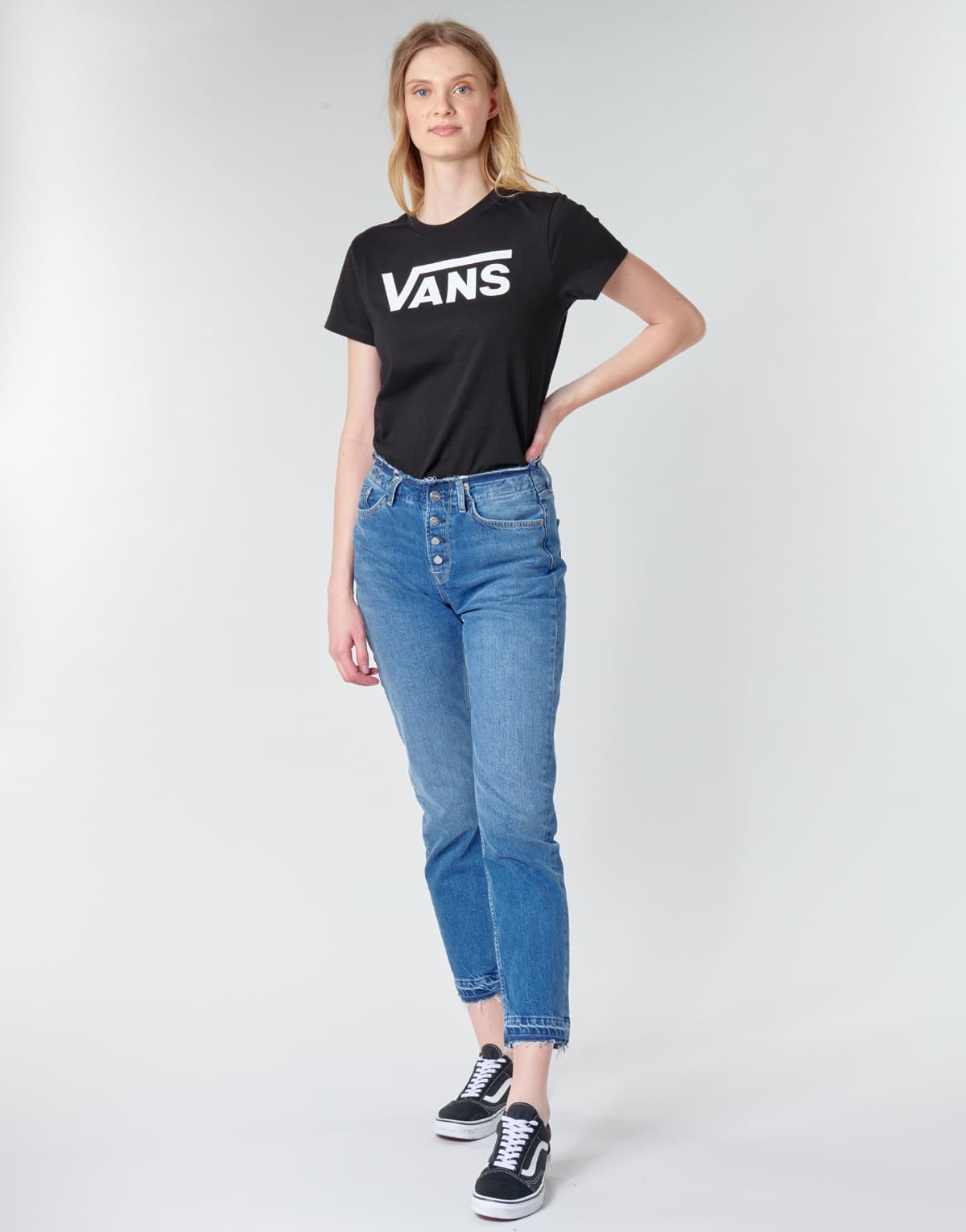 Women's T-Shirts Vans Black