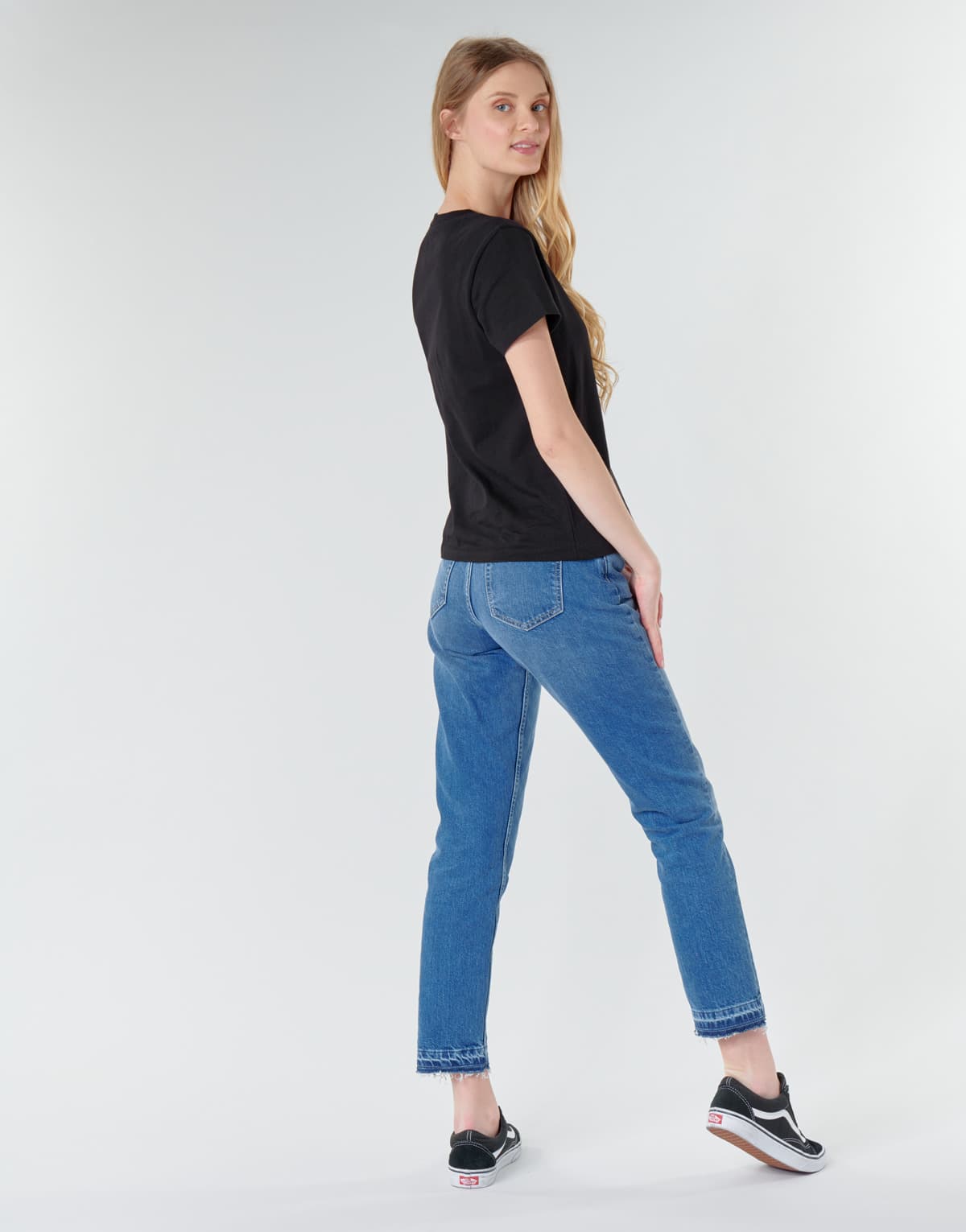 Women's T-Shirts Vans Black