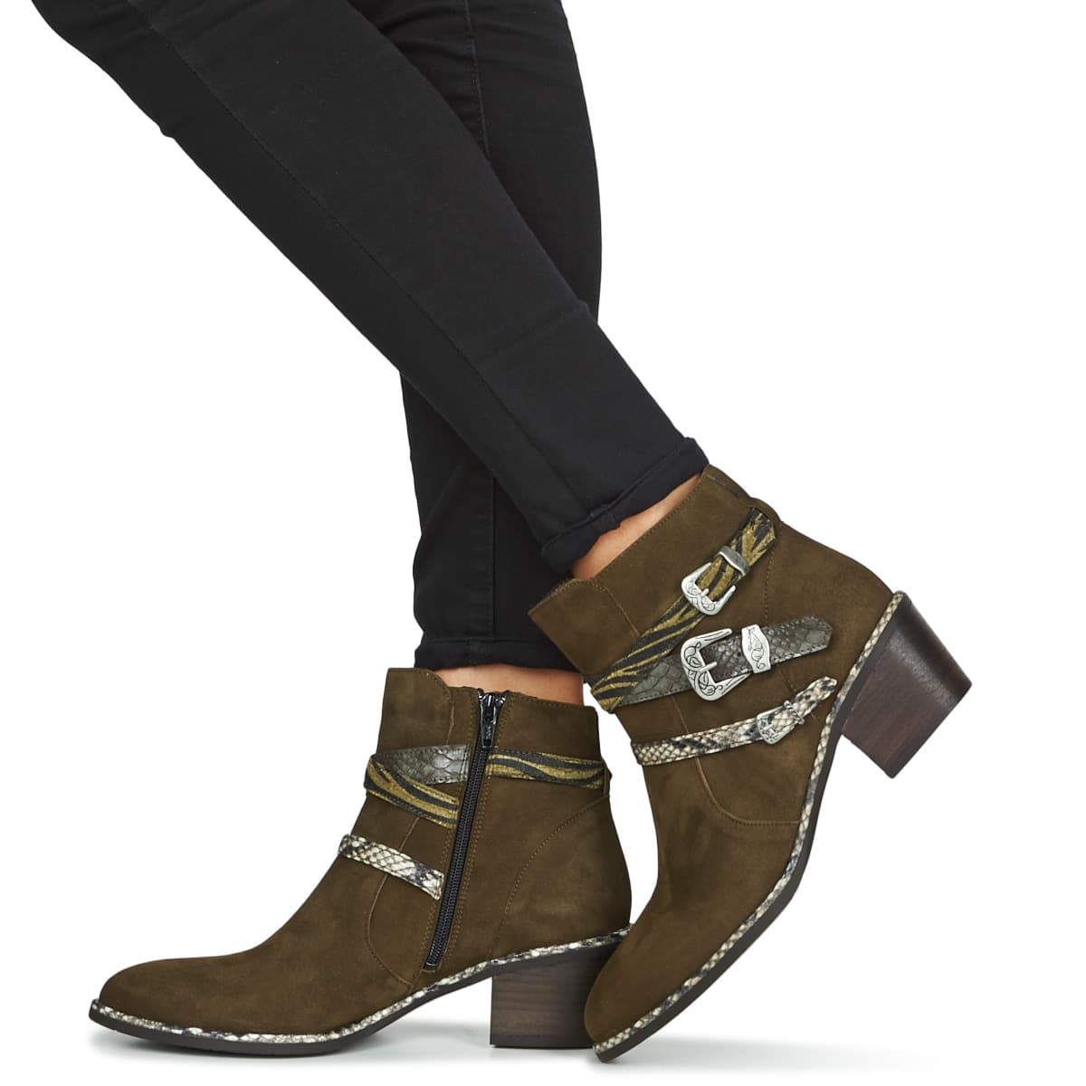 Women's Ankle Boots Regard Khaki