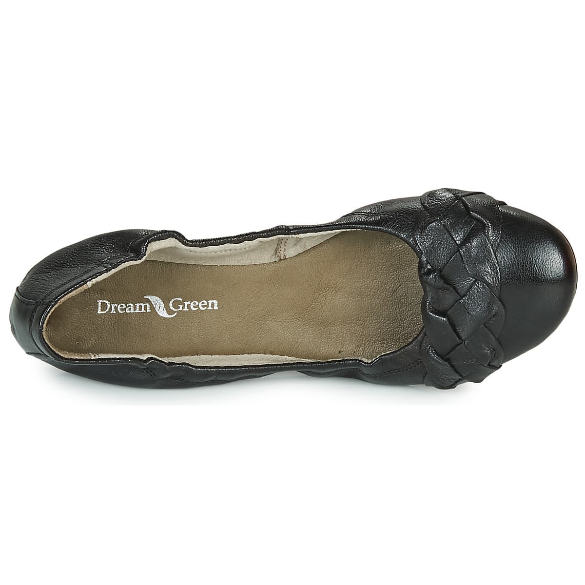 Women's Ballet Flats Dream in Green Black