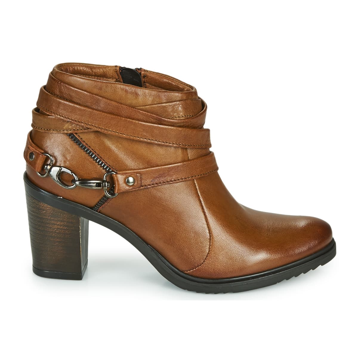 Women's Ankle Boots Dream in Green Brown