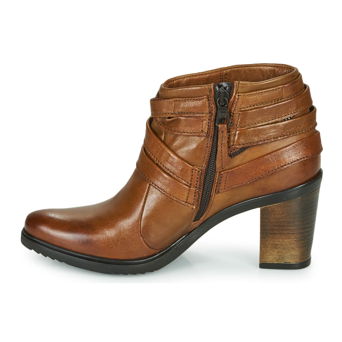 Women's Ankle Boots Dream in Green Brown