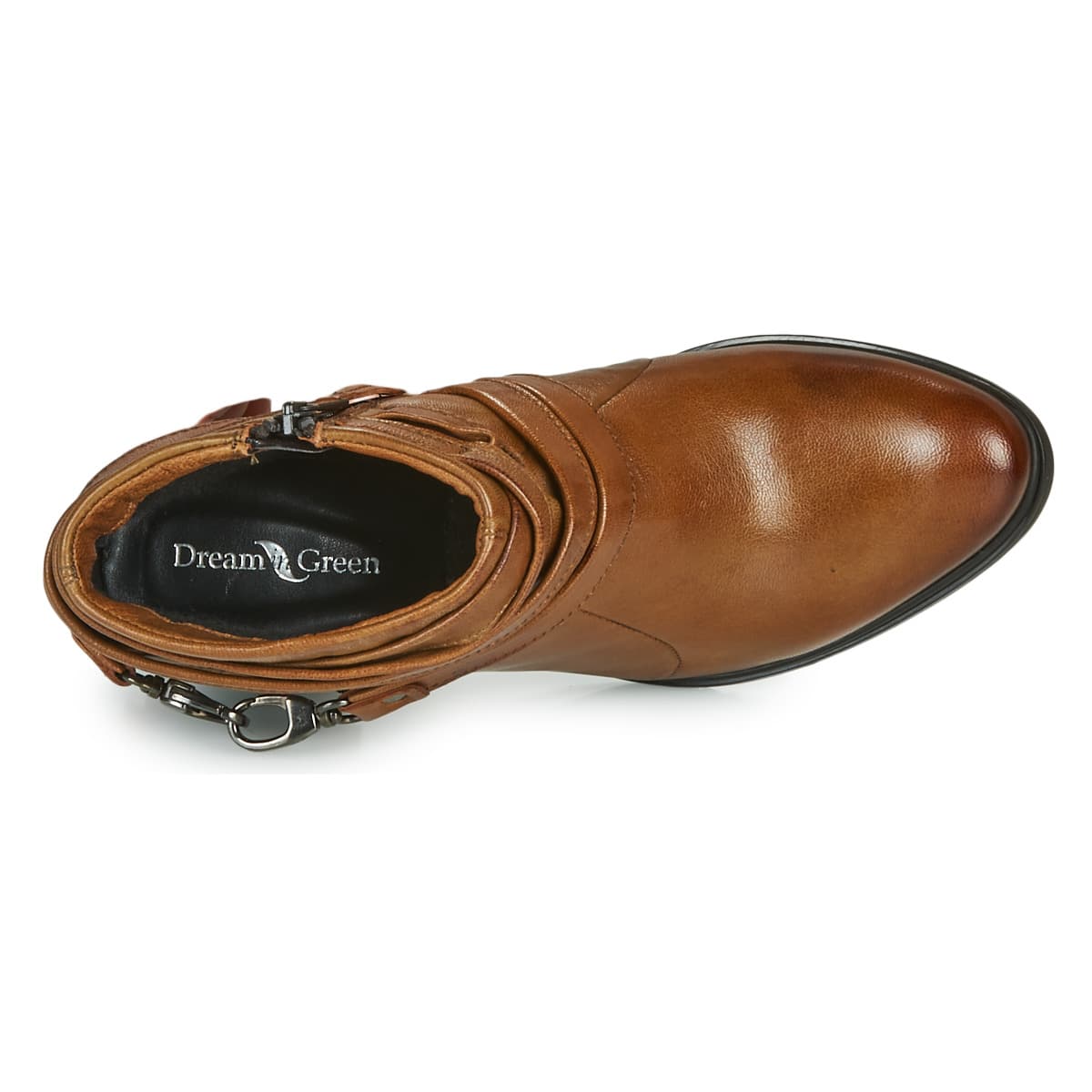 Women's Ankle Boots Dream in Green Brown