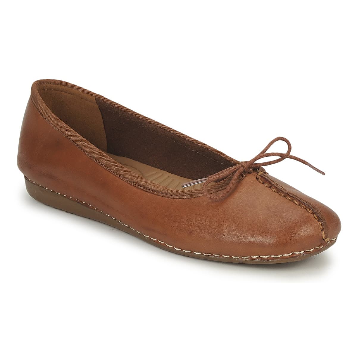 Women's Ballet Flats Clarks Brown