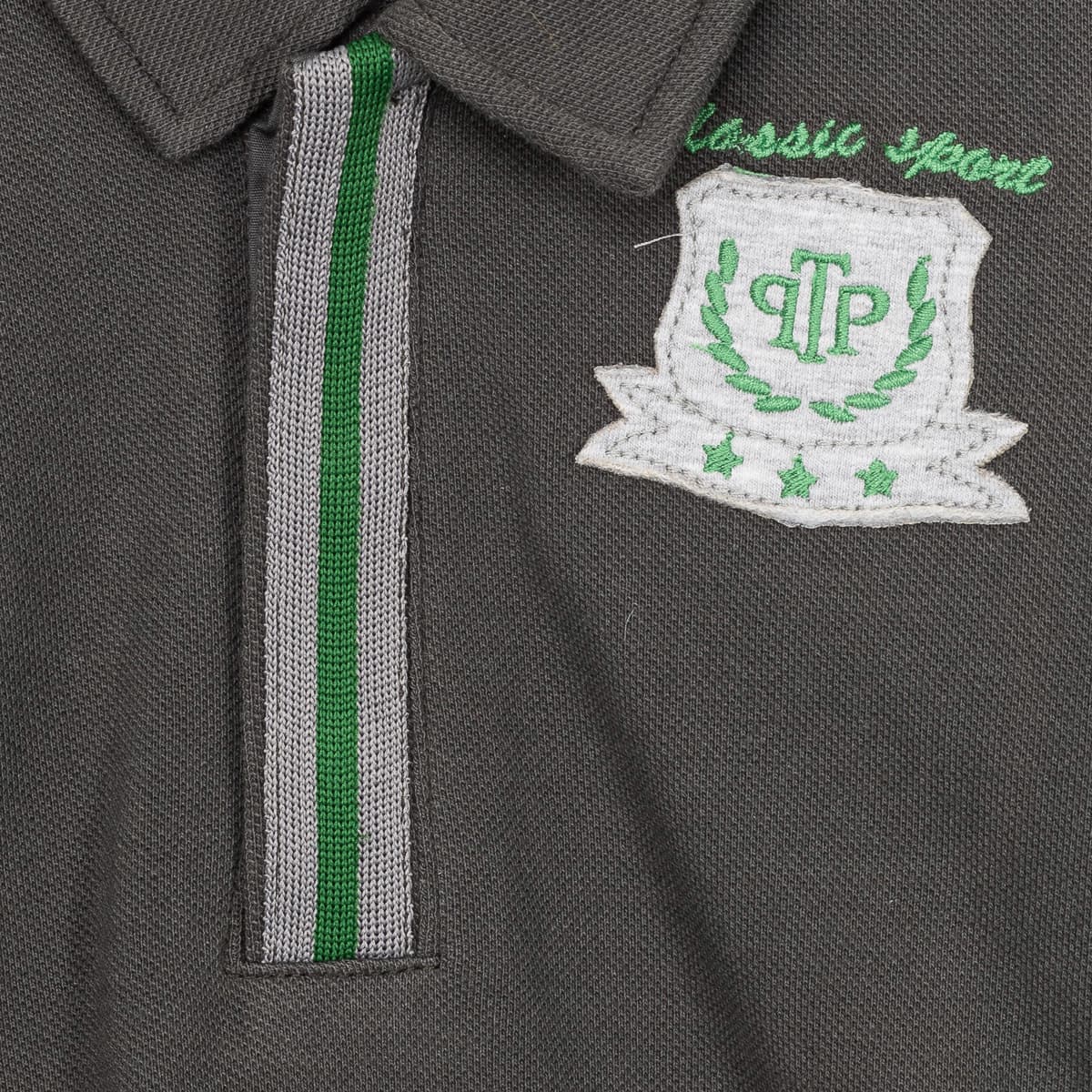 Boys' Polo Shirts Tutto Piccolo Gray