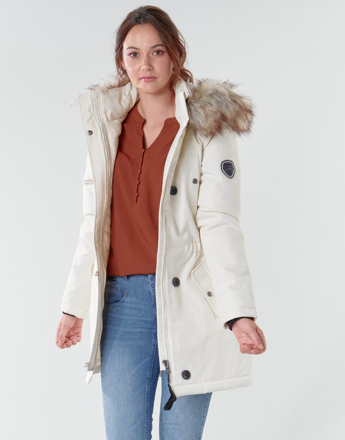 Women's Parkas Only White
