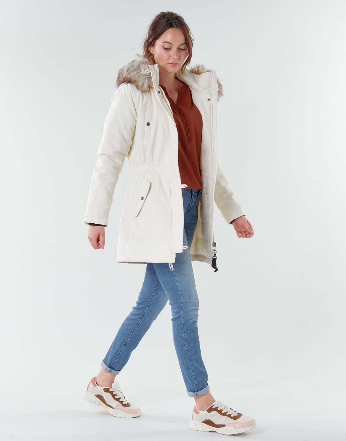 Women's Parkas Only White