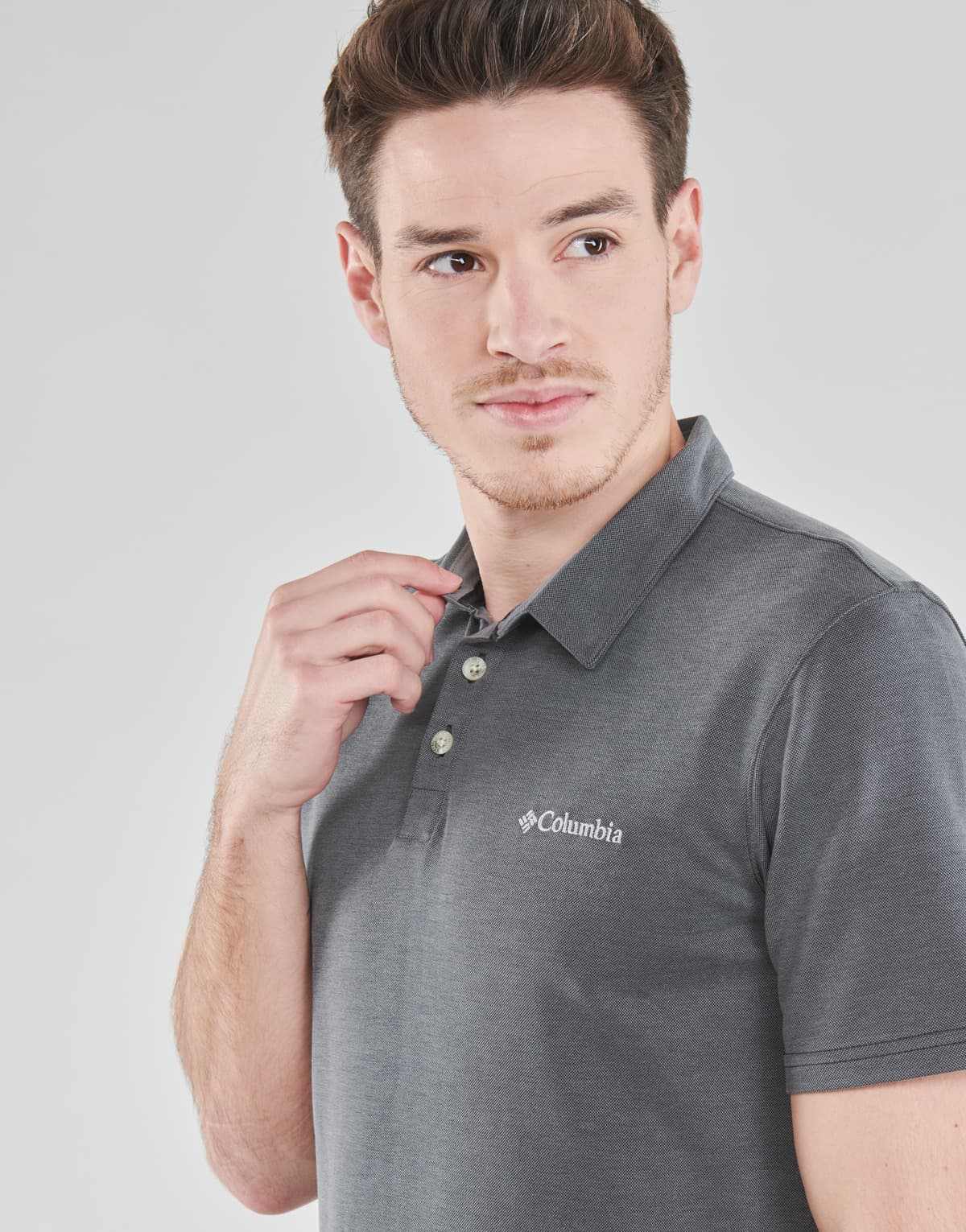 Men's Polo Shirts Columbia Gray
