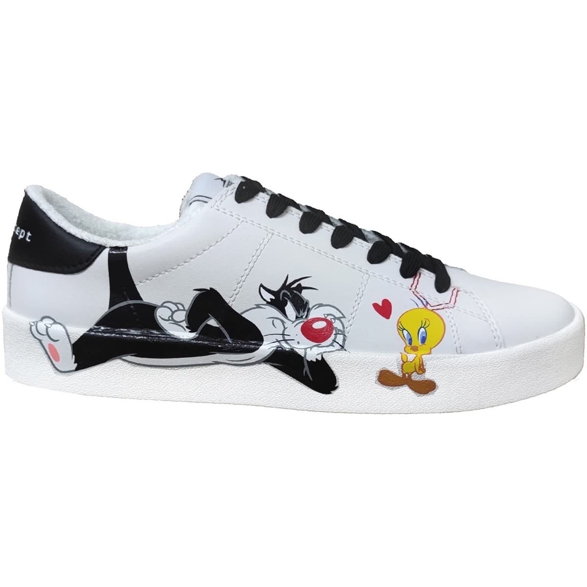 Women's Sneakers Dessins Animés White