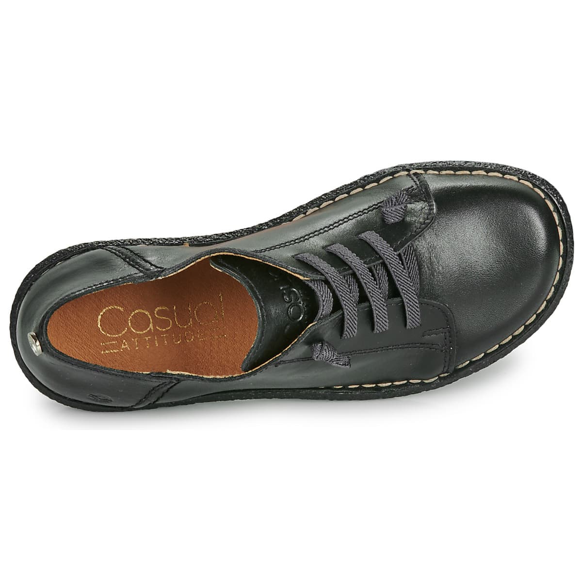 Women's Derby Shoes Casual Attitude Black