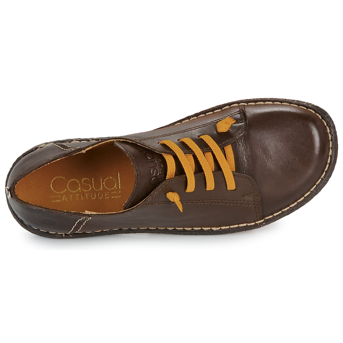 Women's Derby Shoes Casual Attitude Brown