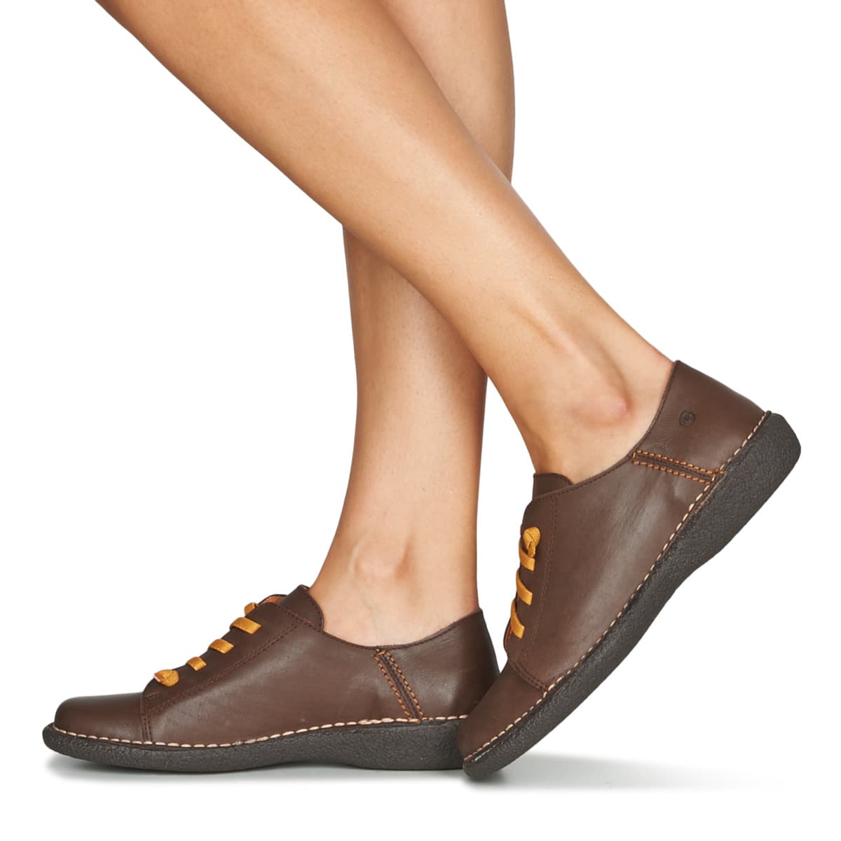 Women's Derby Shoes Casual Attitude Brown