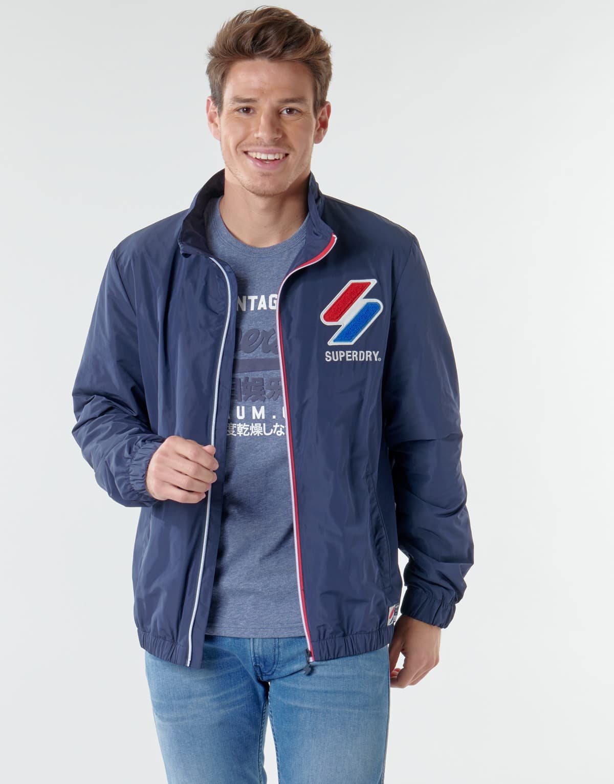 Men's Windbreakers Superdry Blue
