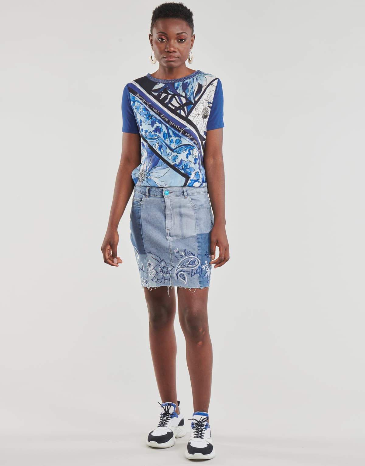 Women's Skirts Desigual Blue