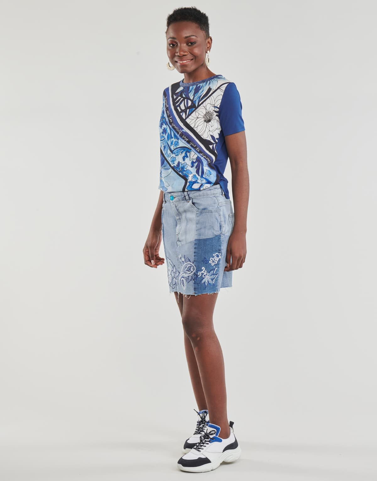 Women's Skirts Desigual Blue