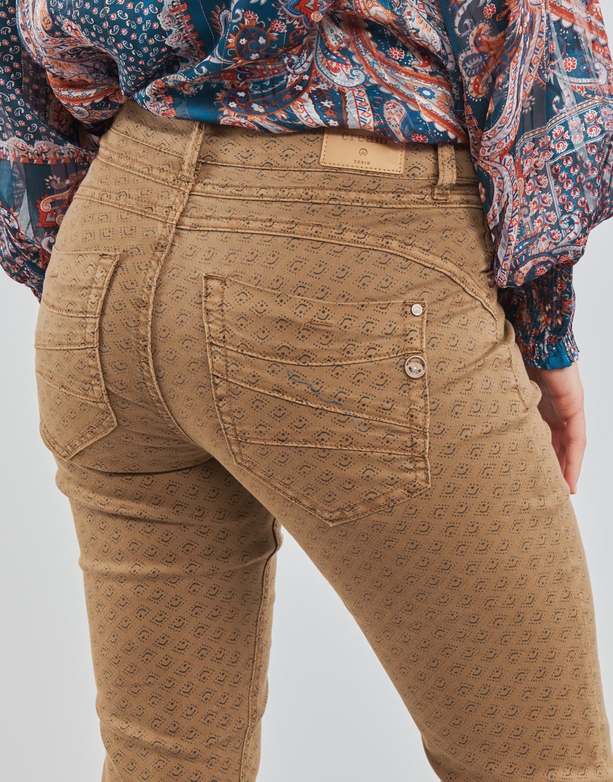Women's Pants Cream Beige