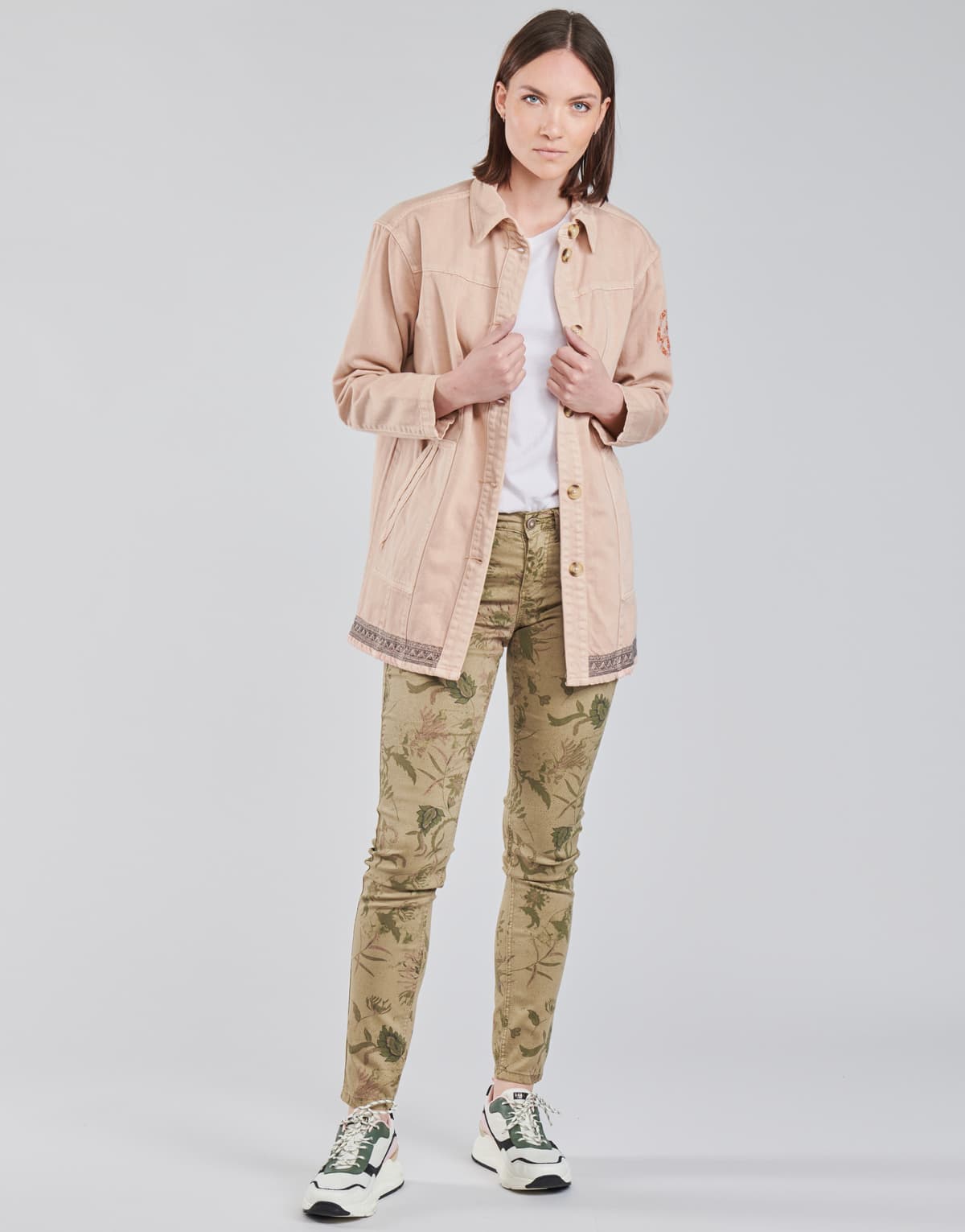 Women's Blazers Cream Pink