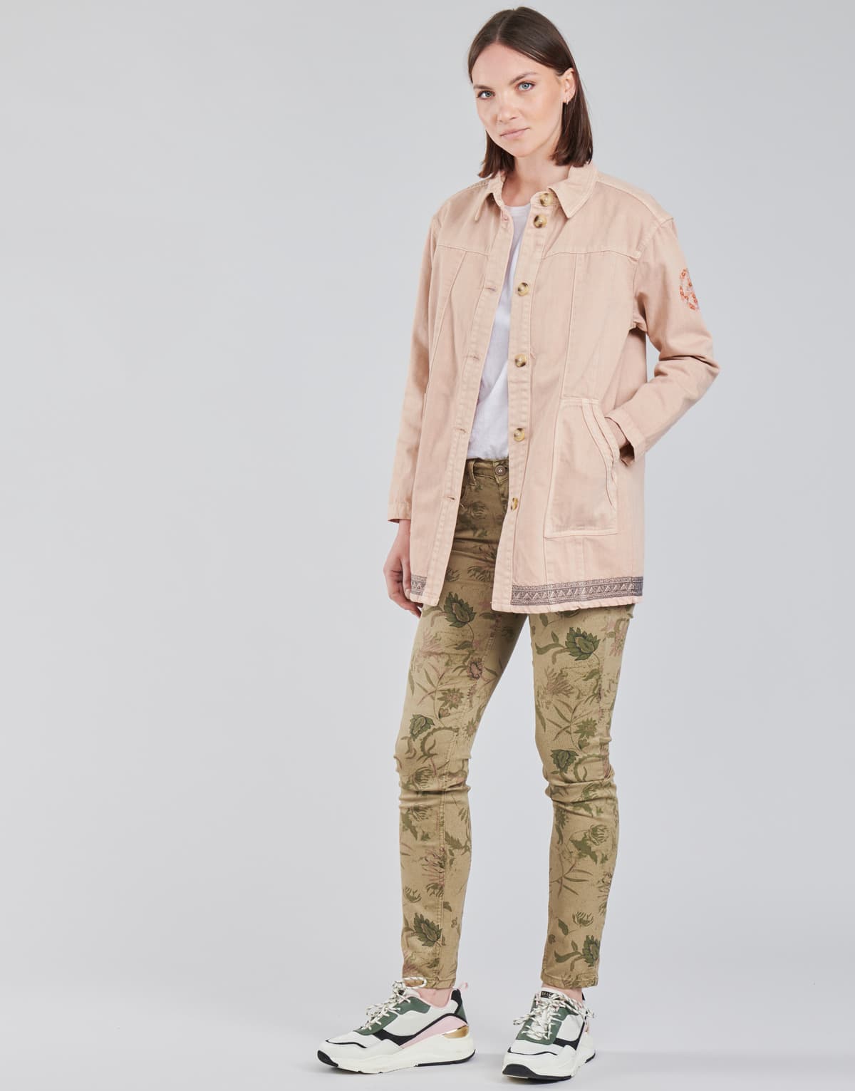 Women's Blazers Cream Pink