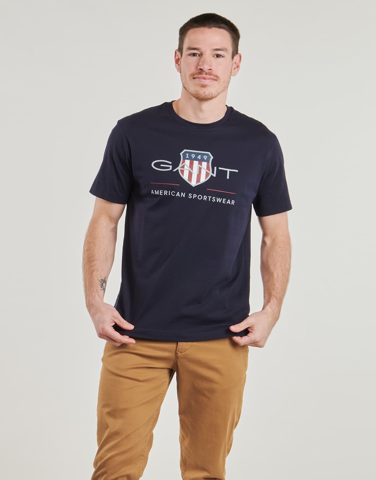 Men's T-Shirts Gant Blue