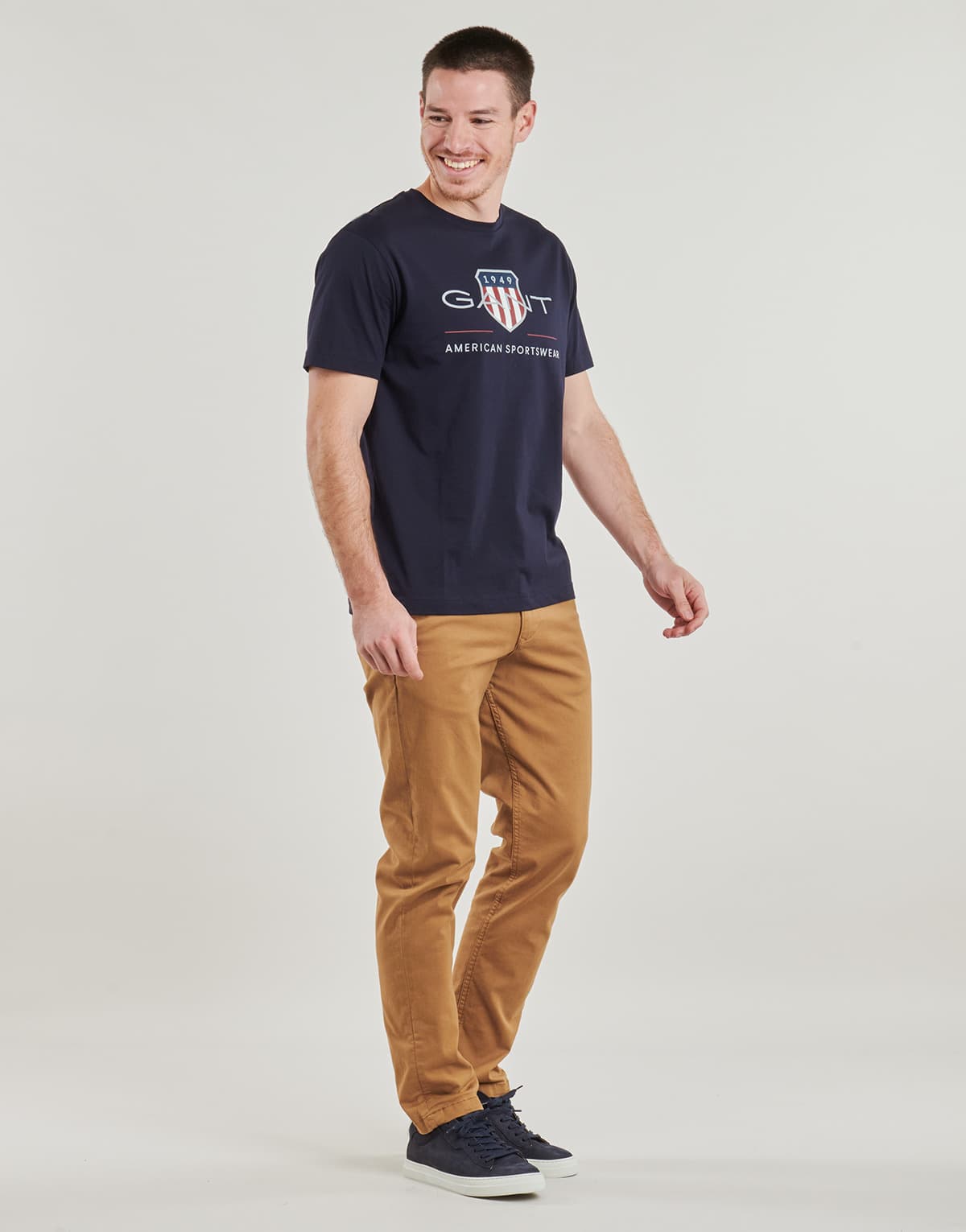 Men's T-Shirts Gant Blue