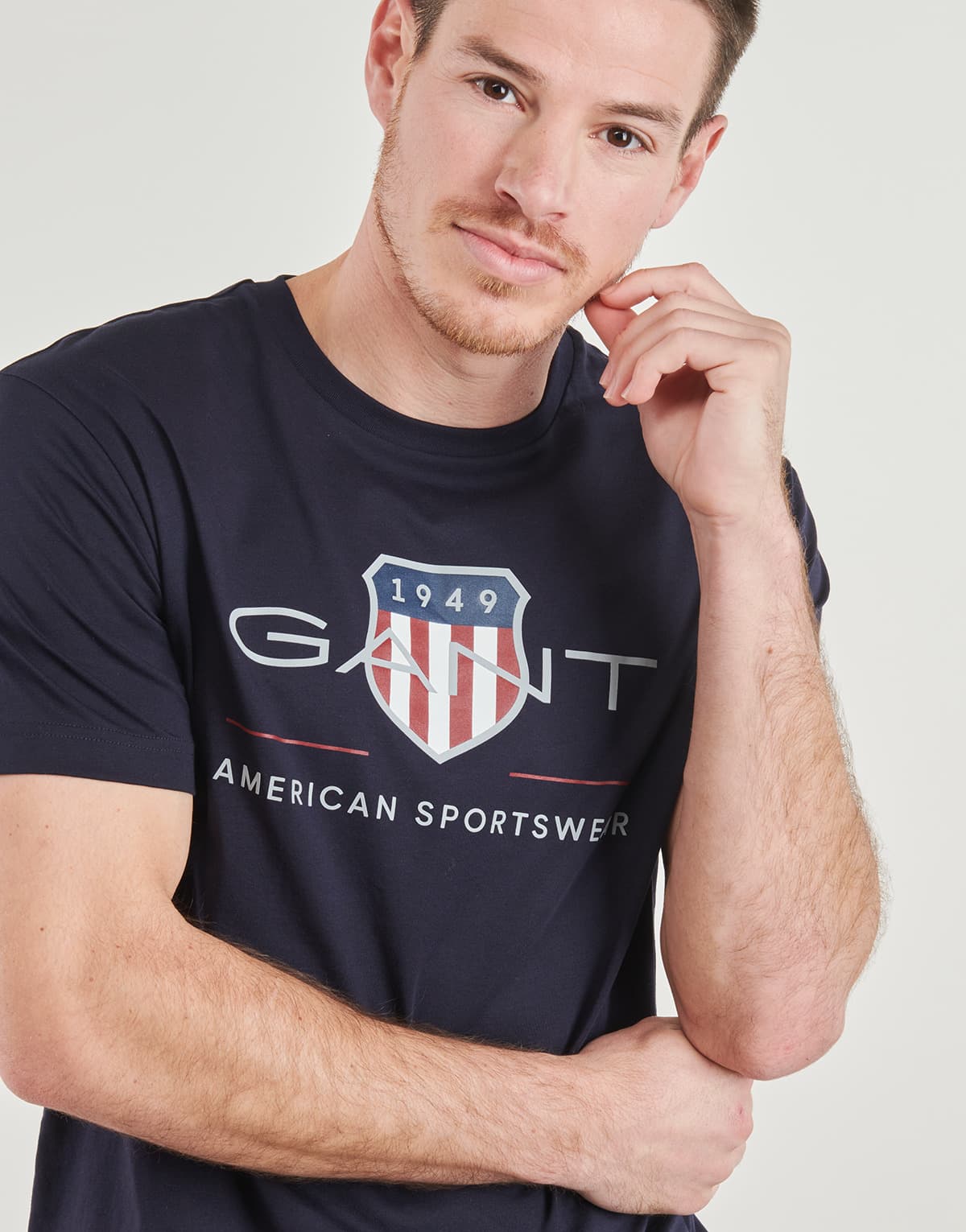 Men's T-Shirts Gant Blue
