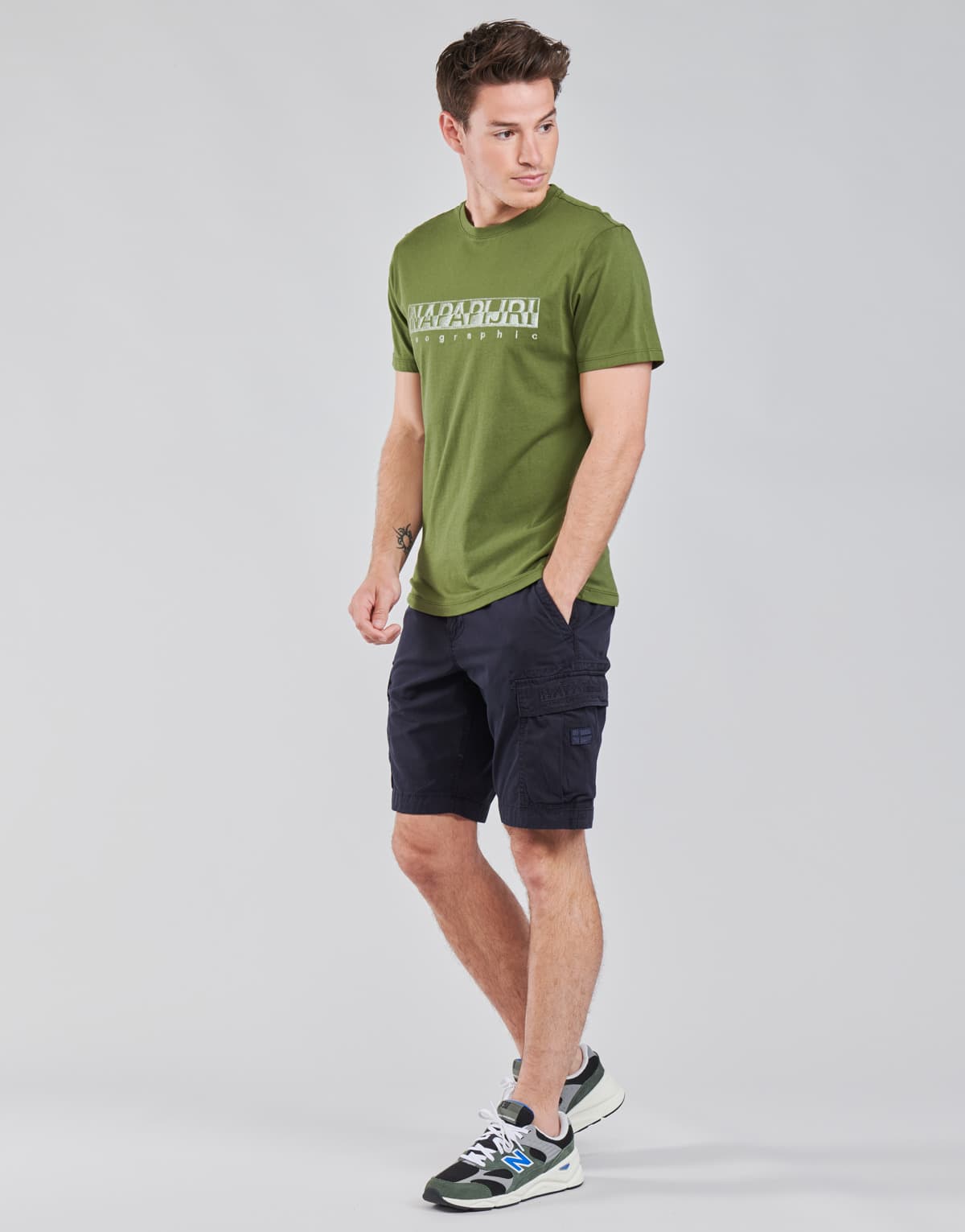 Men's T-Shirts Napapijri Green