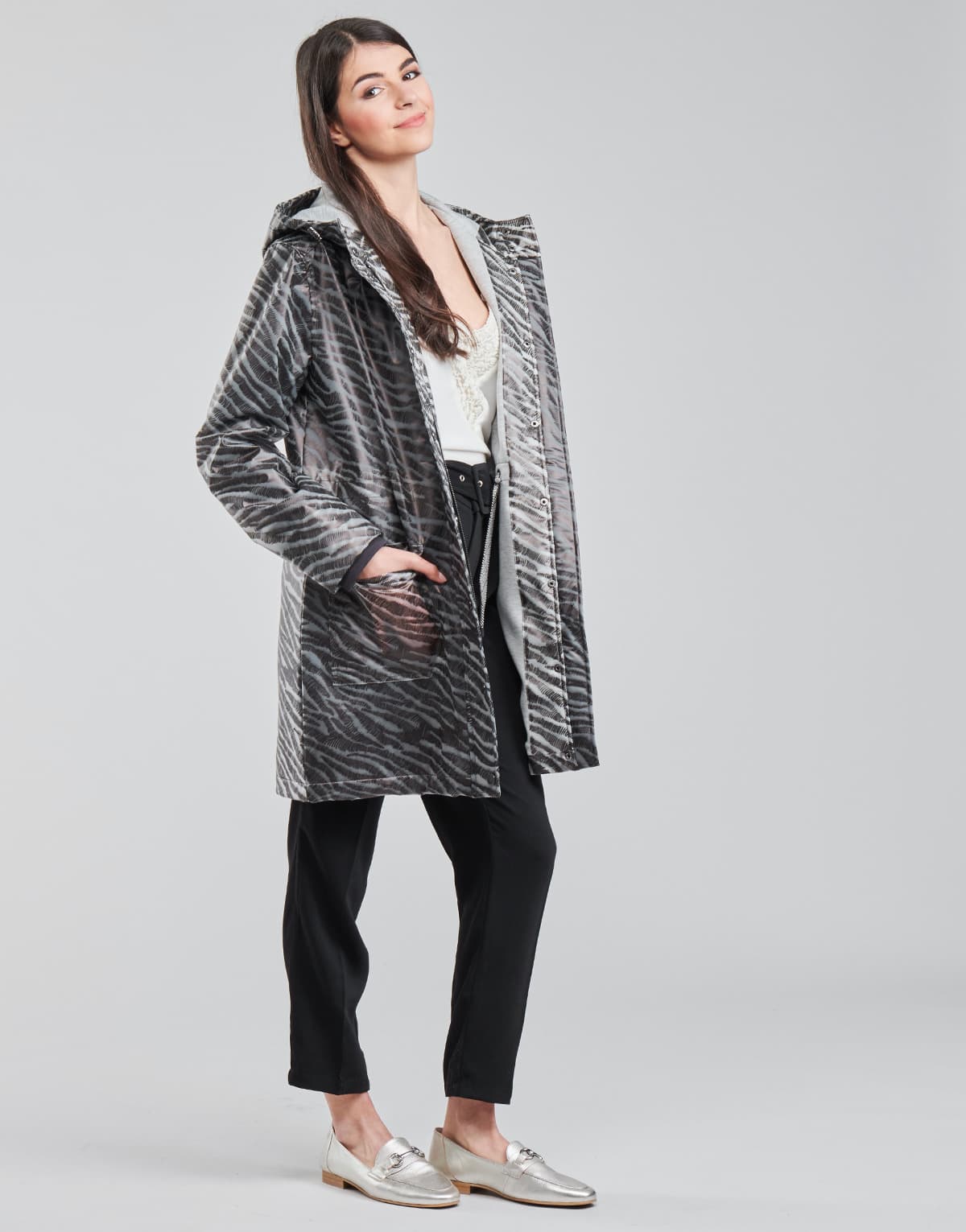 Women's Parkas One Step Gray