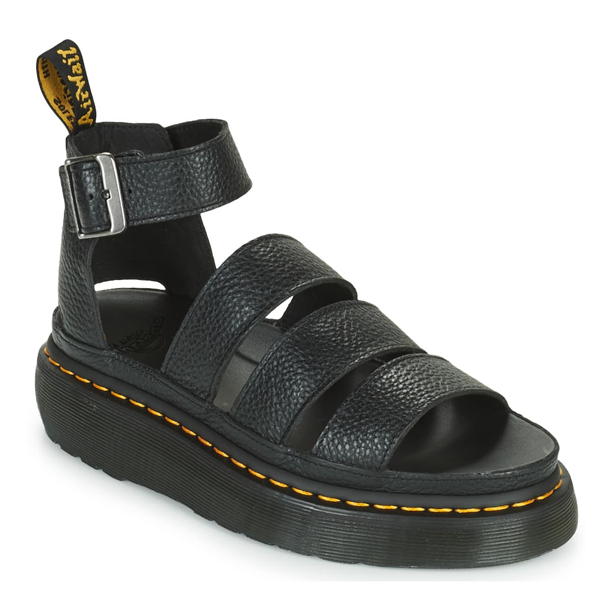 Σανδάλια με πλατφόρμα Dr. Martens CLARISSA II QUAD BLACK MILLED NAPPA