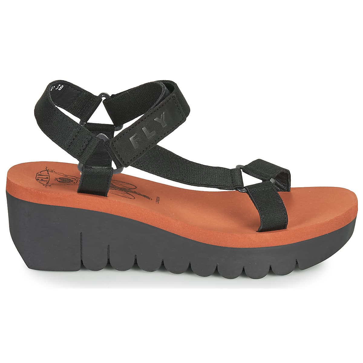 Women's Platforms Fly London Black