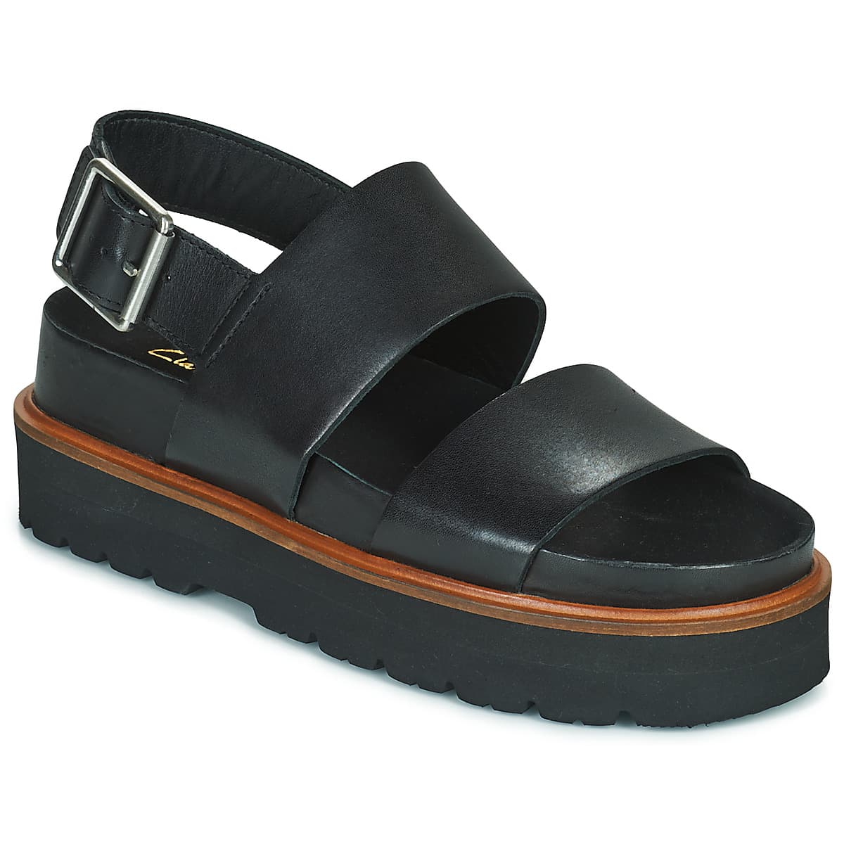 Women's Platforms Clarks Black