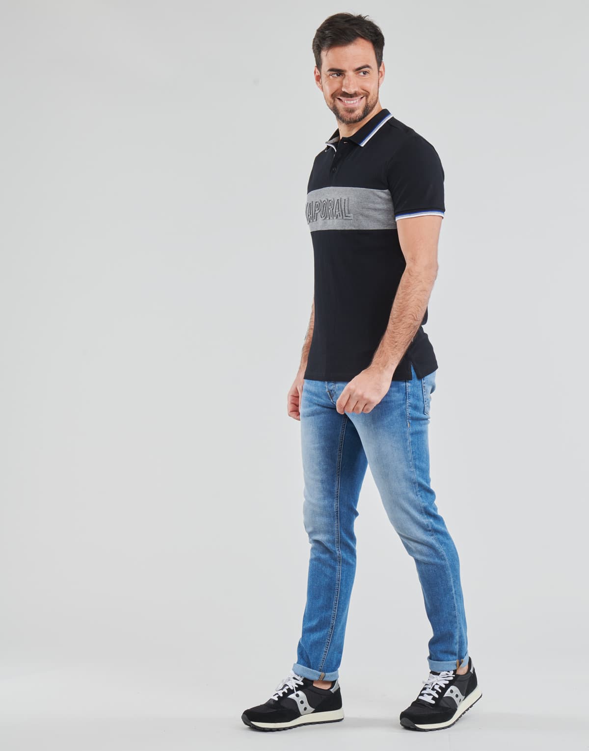 Men's Polo Shirts Kaporal Black