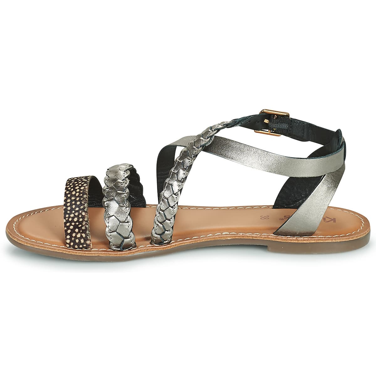 Women's Sandals Kickers Brown