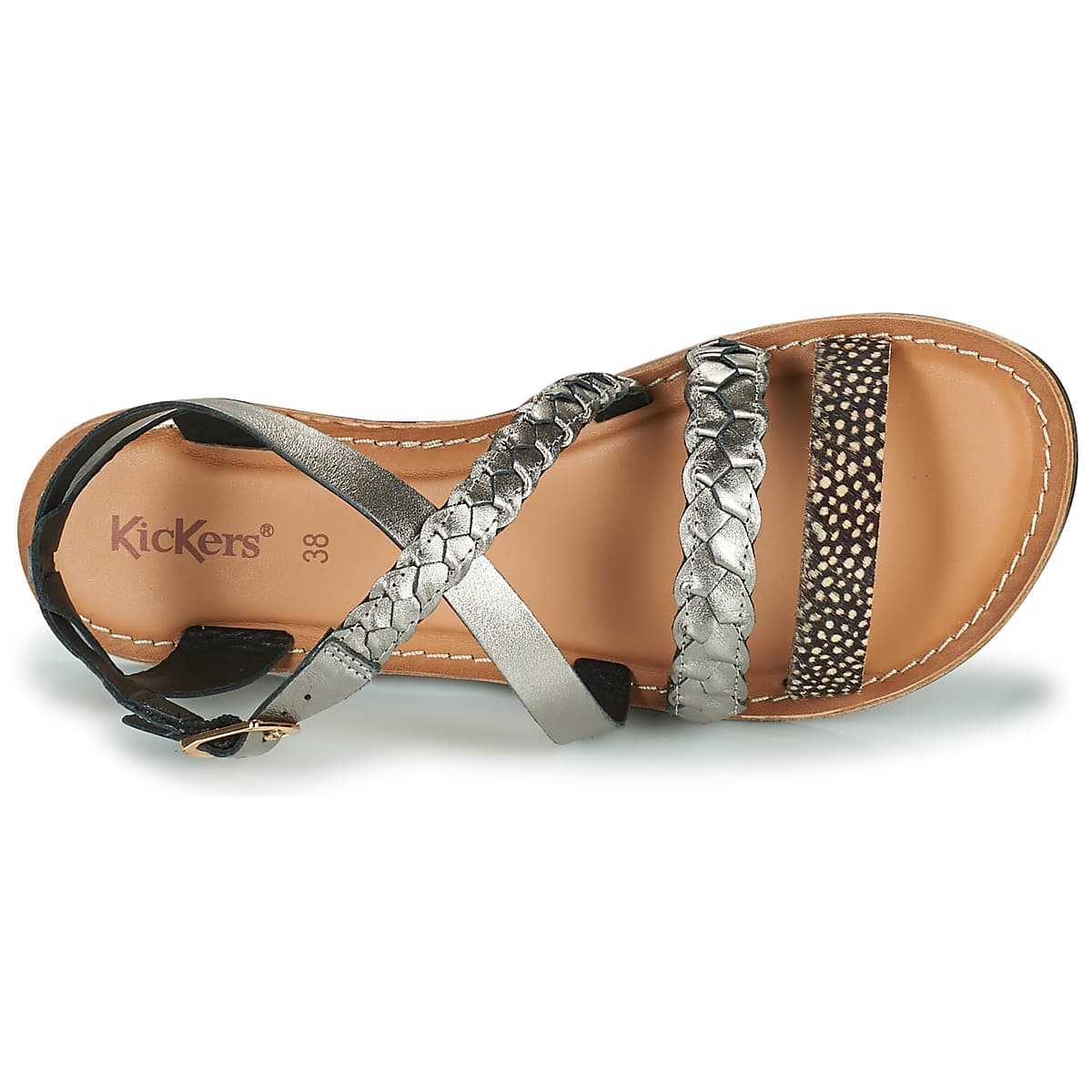 Women's Sandals Kickers Brown
