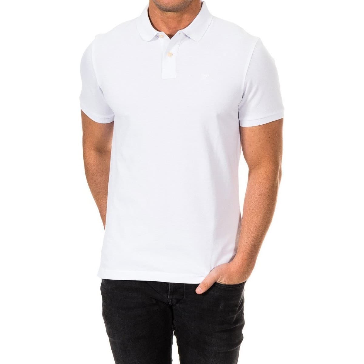 Men's Polo Shirts Hackett White
