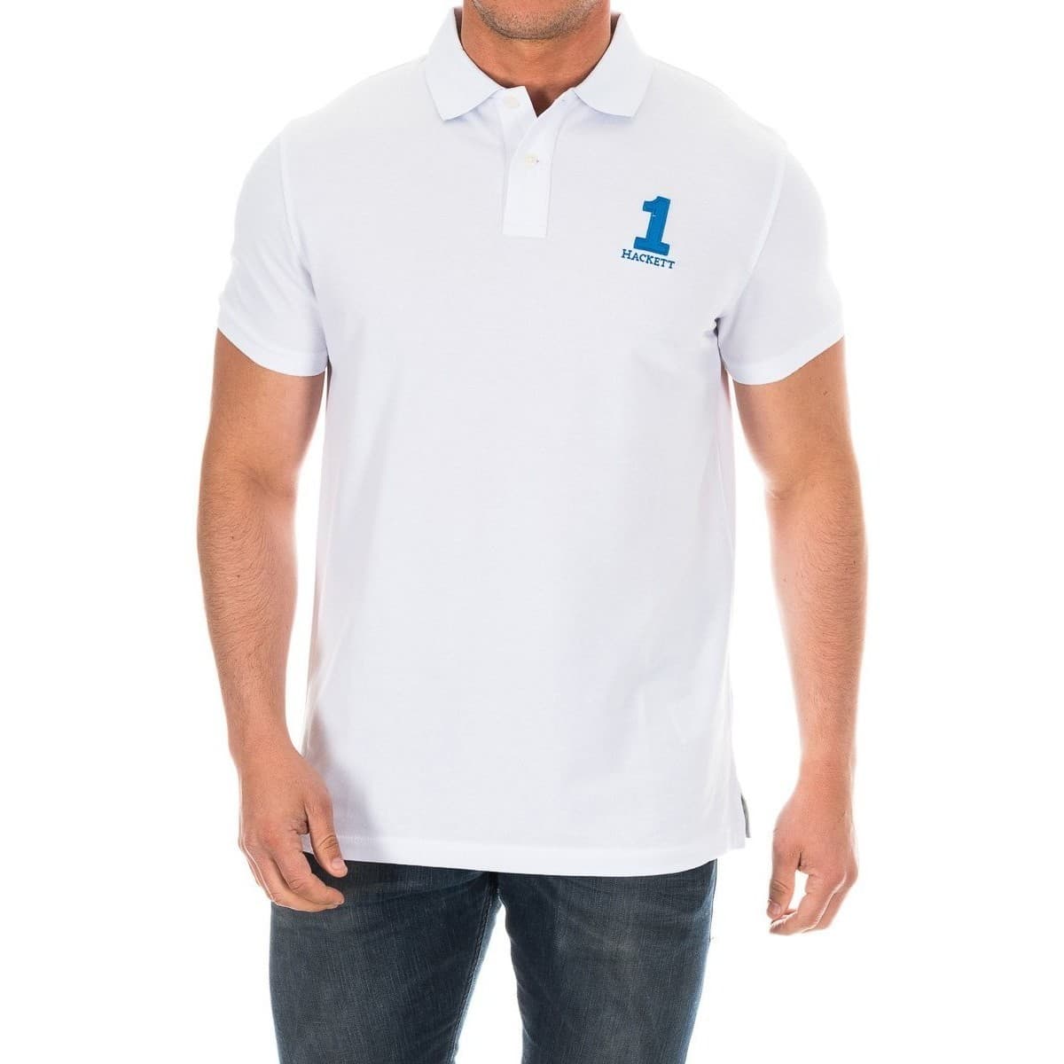 Men's Polo Shirts Hackett White