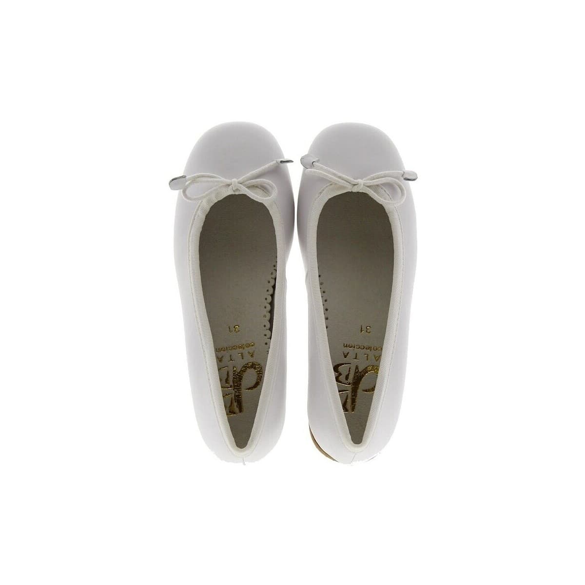 Women's Ballet Flats D'bébé White
