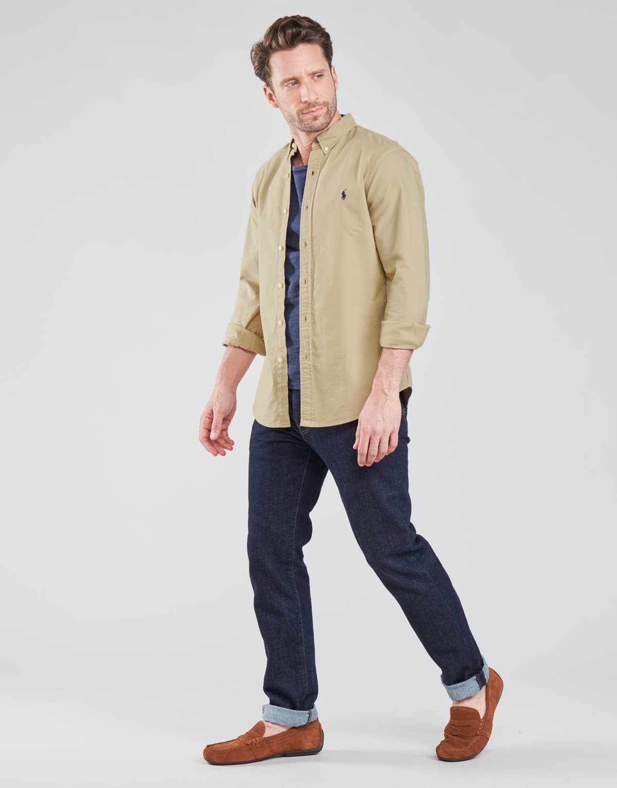 Men's Shirts Polo Ralph Lauren Beige