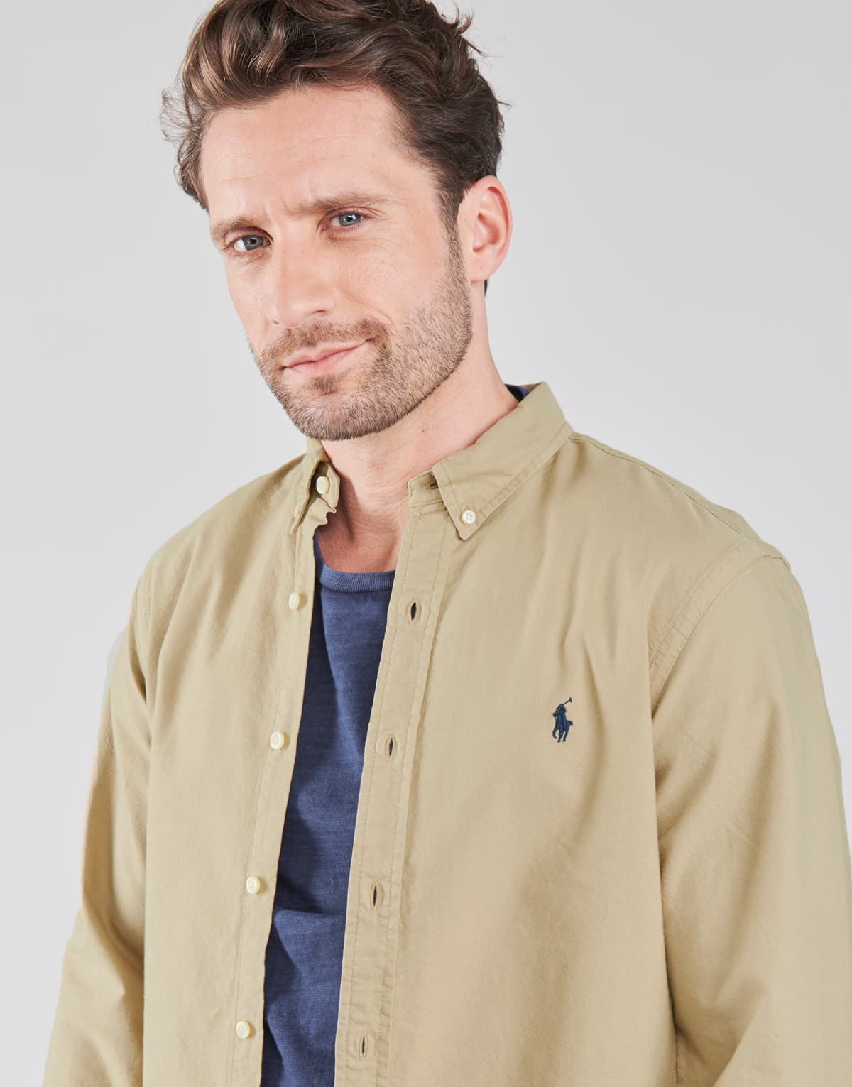 Men's Shirts Polo Ralph Lauren Beige