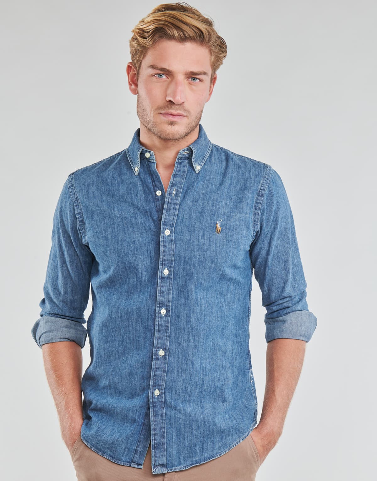 Men's Shirts Polo Ralph Lauren Blue