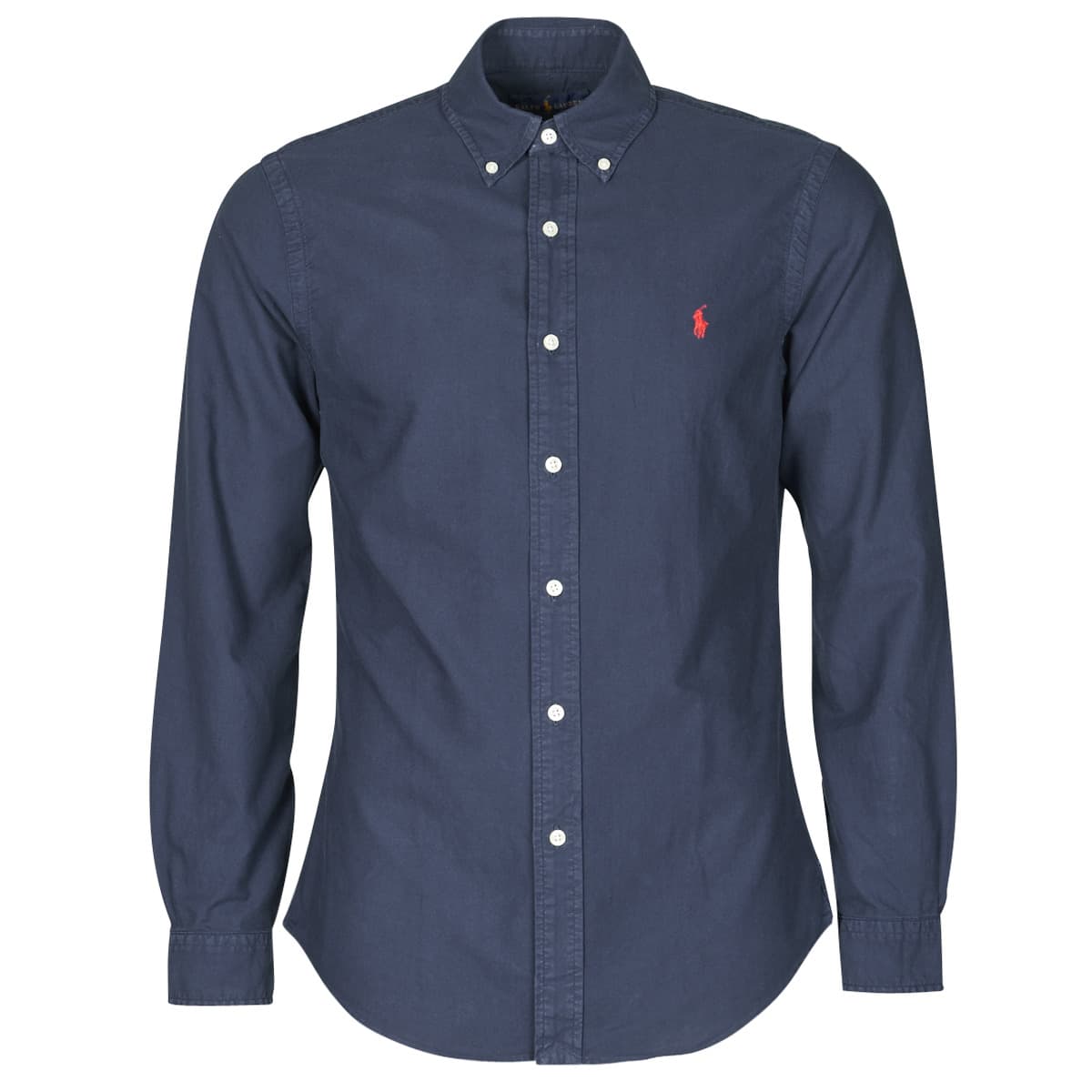 Πουκάμισο με μακριά μανίκια Polo Ralph Lauren CHEMISE CINTREE SLIM FIT EN OXFORD LEGER TYPE CHINO COL BOUTONNE