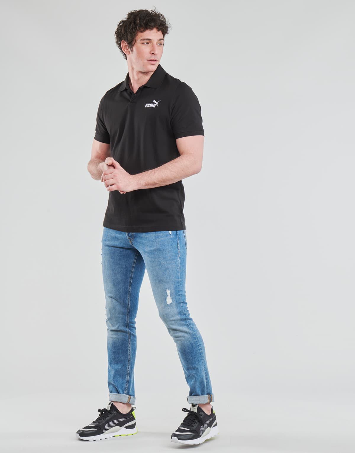 Men's Polo Shirts Puma Black