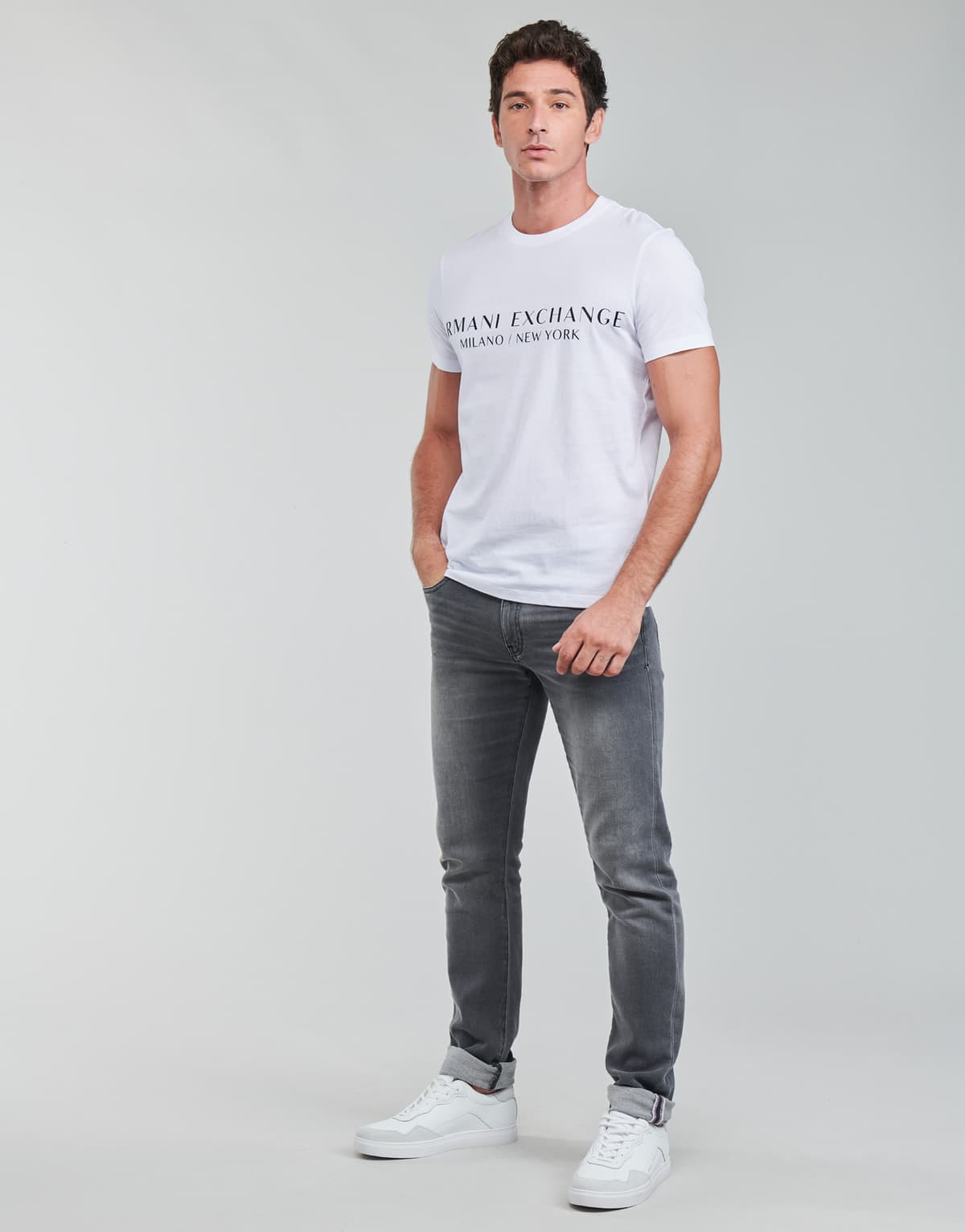 Men's T-Shirts Armani Exchange White