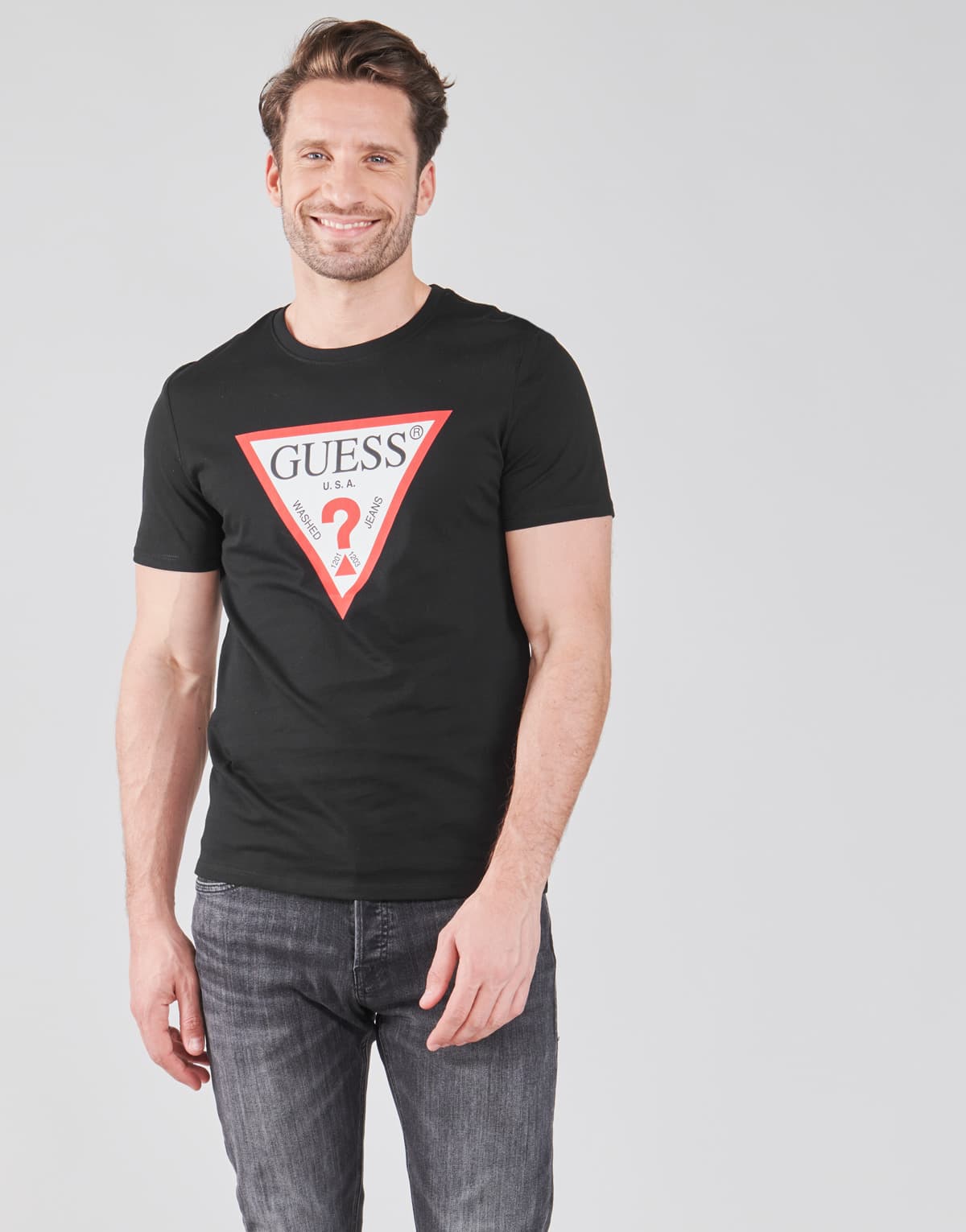 Men's T-Shirts Guess Black