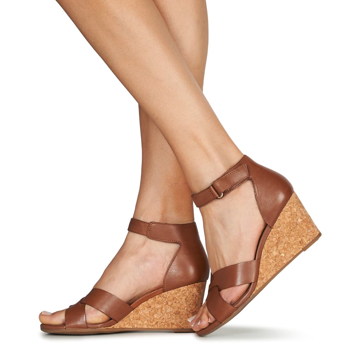 Women's Platforms Clarks Brown